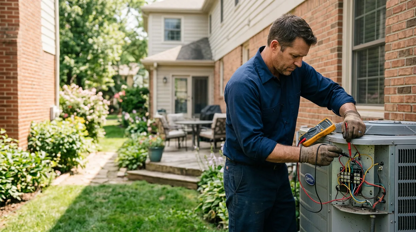 HVAC technician working near Twin City, GA